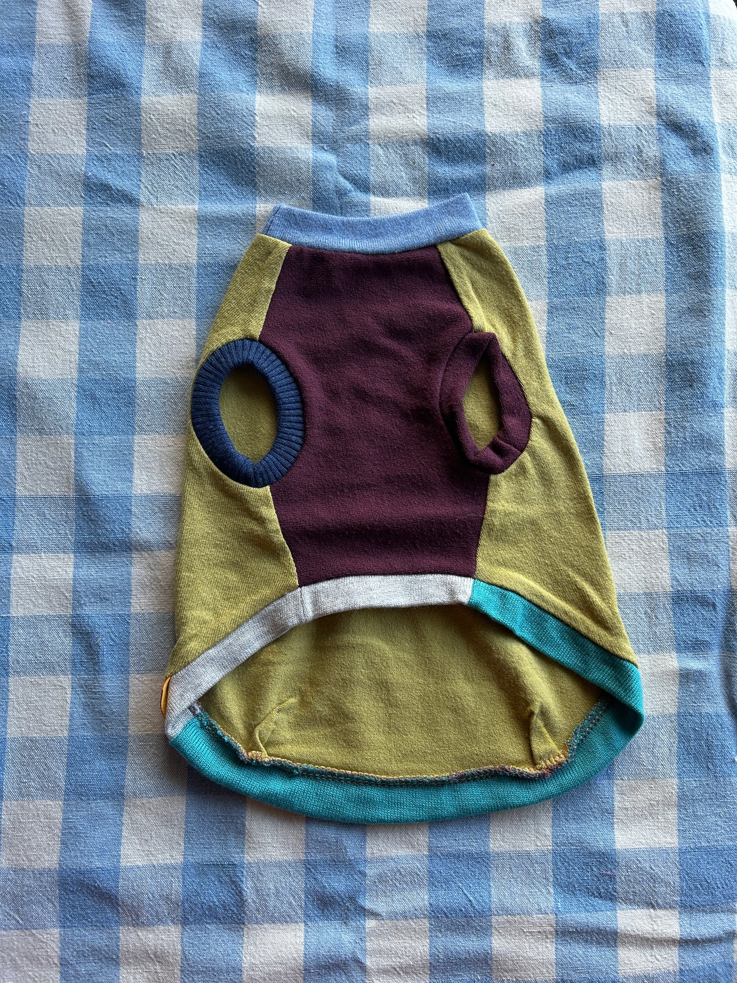 Size XS, Patchwork - A Maroon Lime