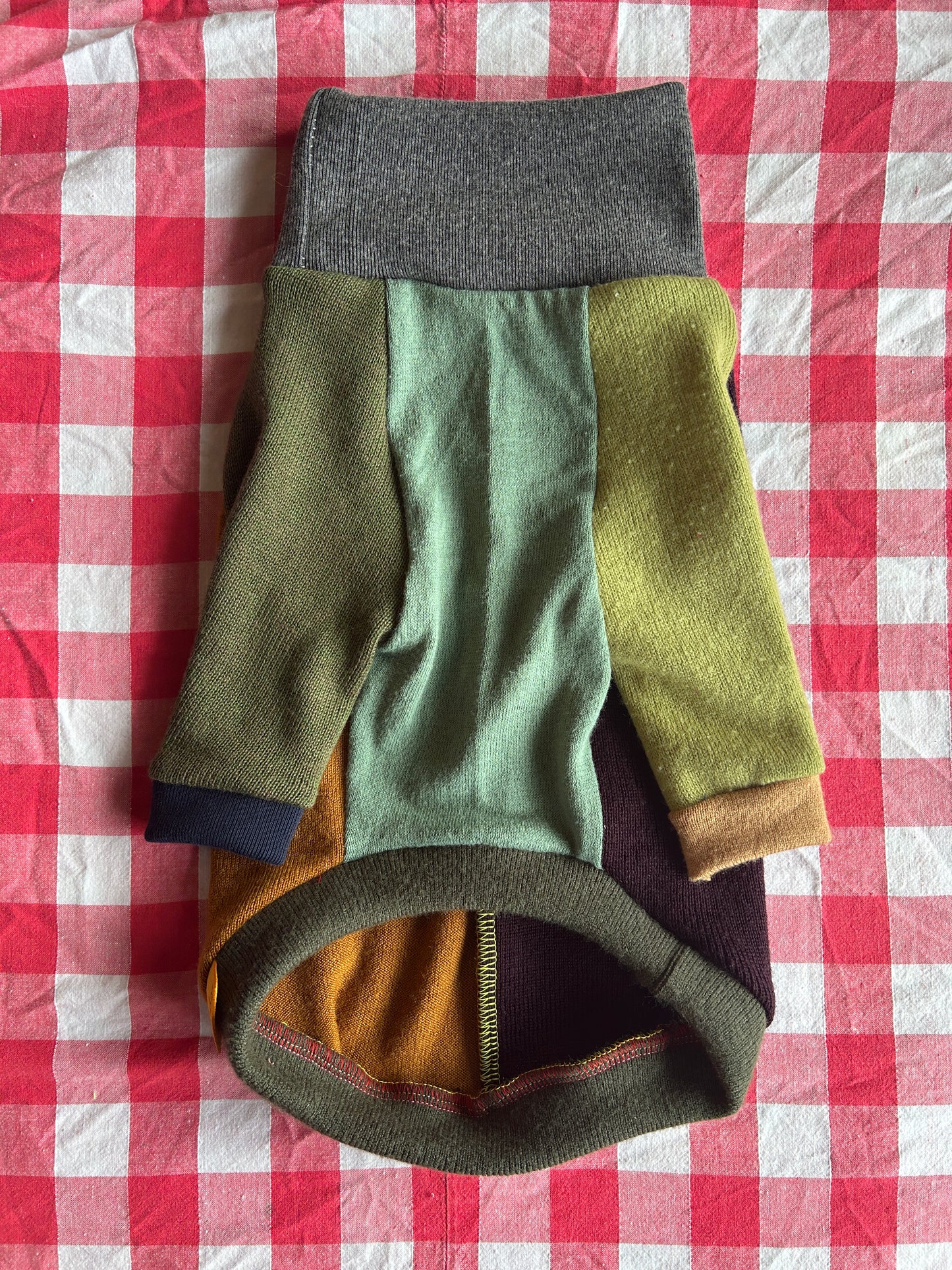 Size S, Patchwork Turtleneck - Lil Gnome