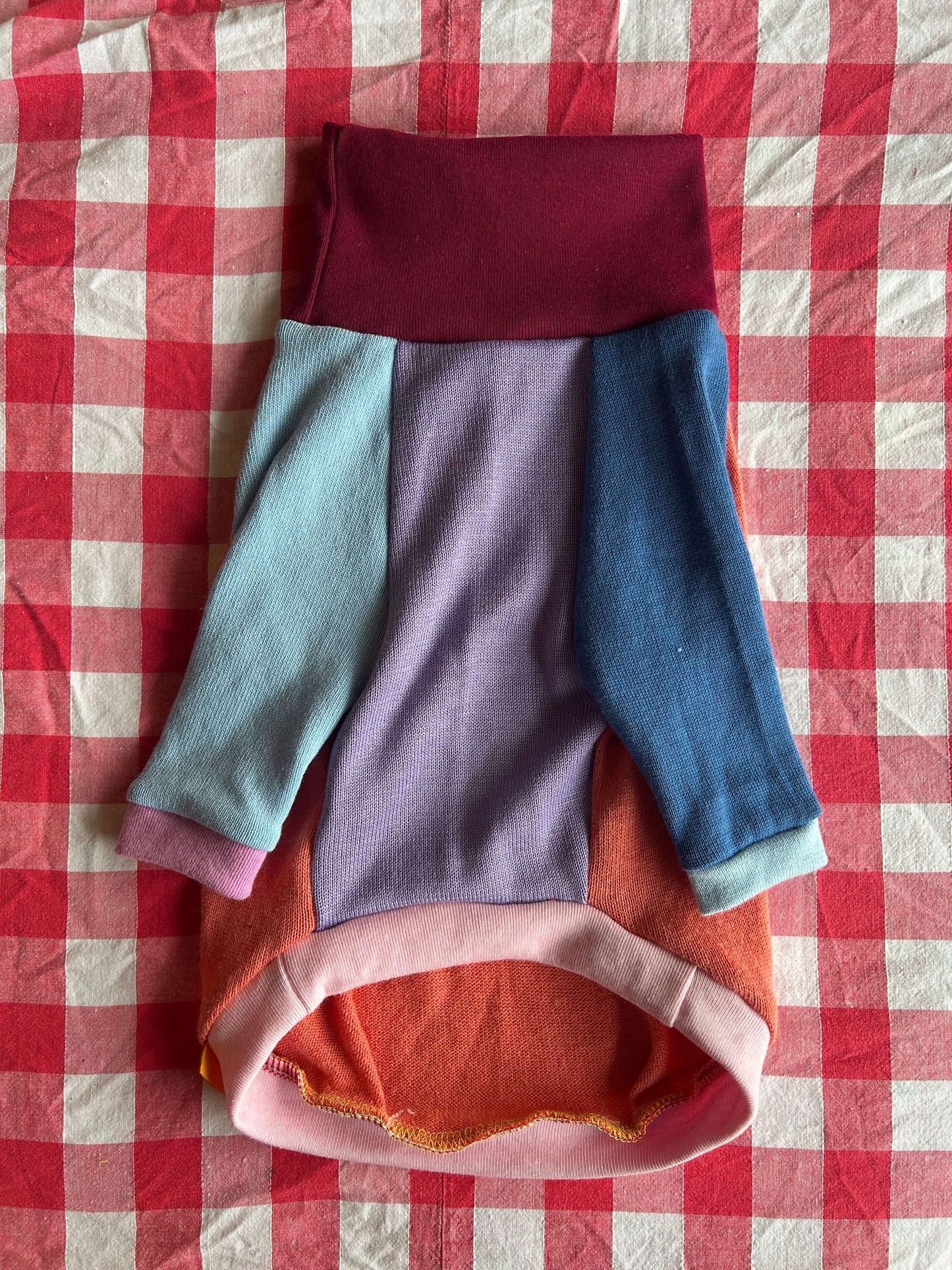 Size S, Patchwork Turtleneck - Fairyfloss