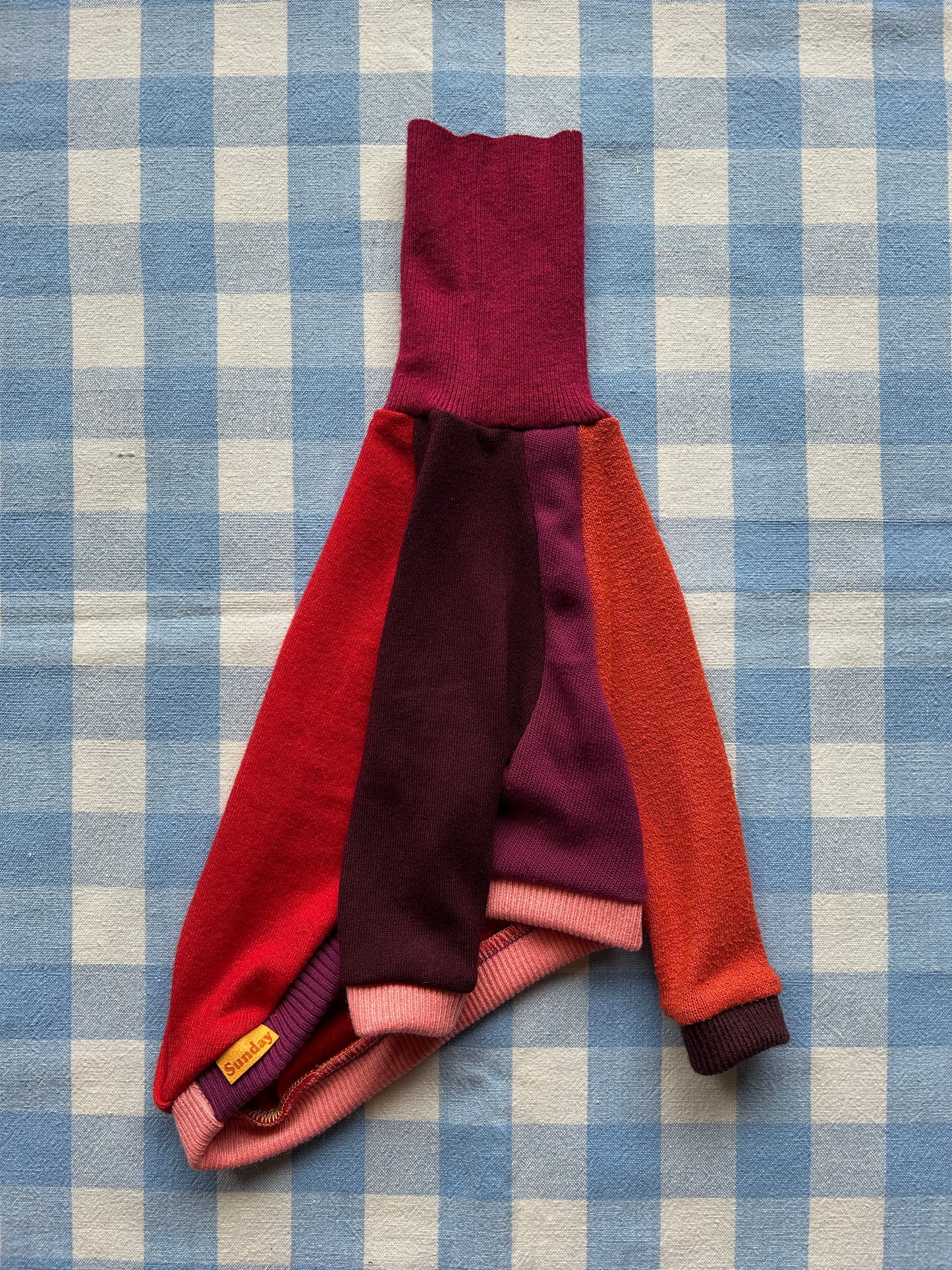 Size 3XS, Sighthound Patchwork - Little Red