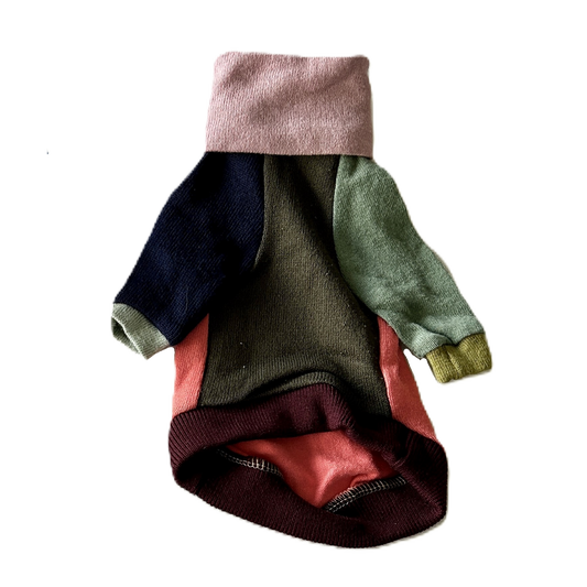 Size 3XS, Turtleneck Patchwork - Orchid
