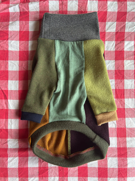 Size S, Patchwork Turtleneck - Lil Gnome