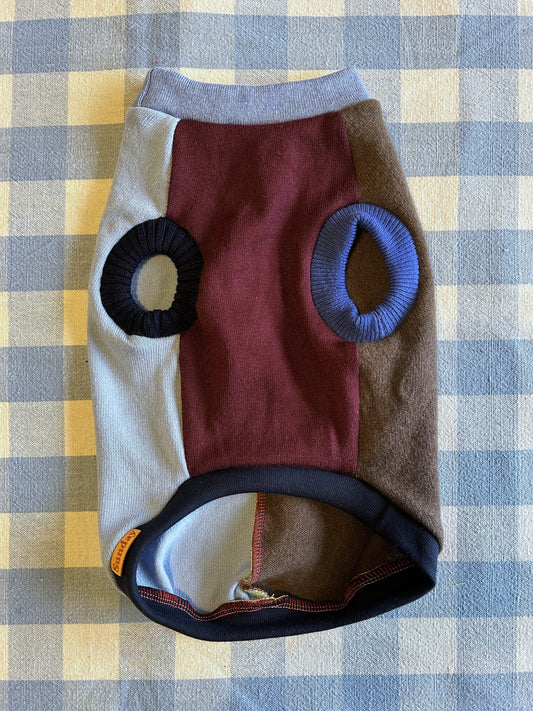 Size S, Patchwork - Maroon Sky