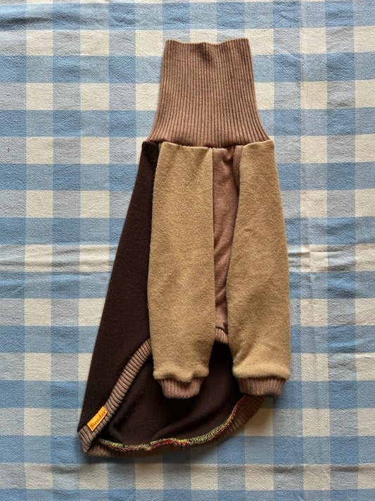 Size XS, Sighthound Patchwork - Mocha
