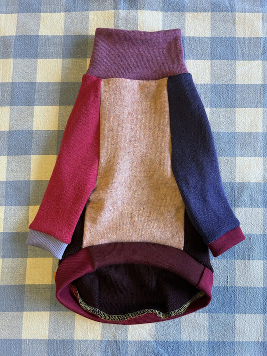 Size XS, Patchwork Turtleneck - Fiona