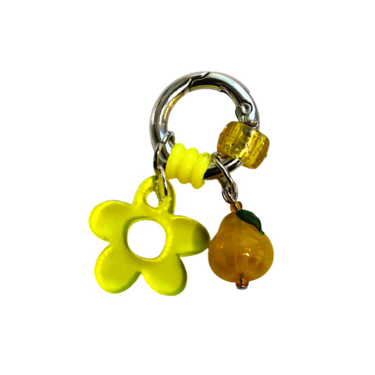 Pet Collar Charm - Yellow pear