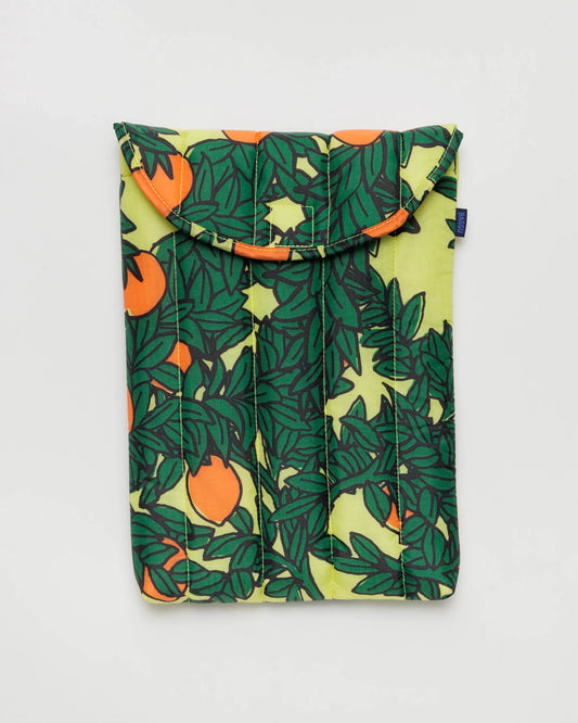 BAGGU Puffy Laptop Sleeve 13-14in - Orange Tree Yellow