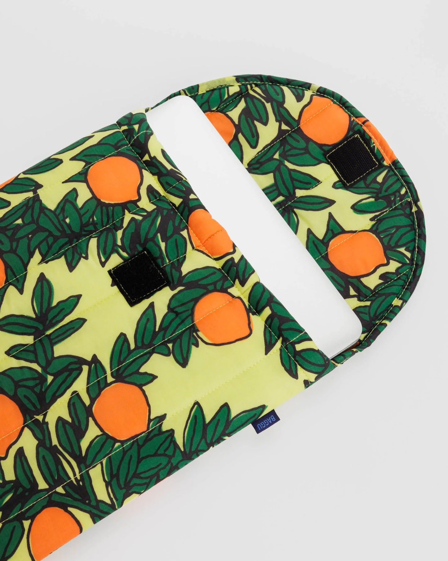 BAGGU Puffy Laptop Sleeve, 16in. - Orange Tree Yellow