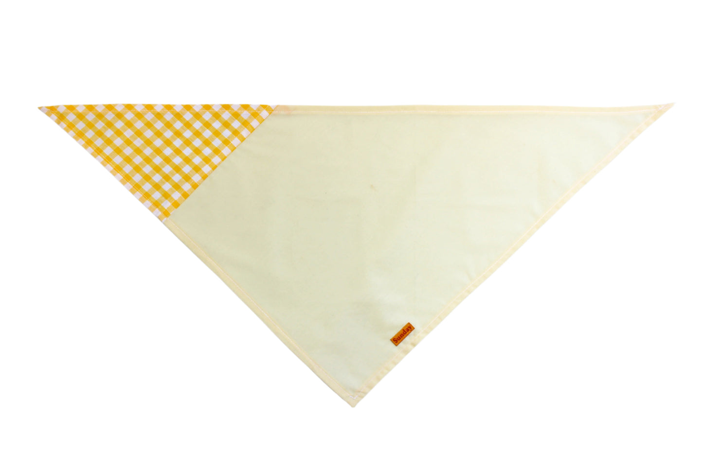 Bandana - Yellow Gingham Patchwork