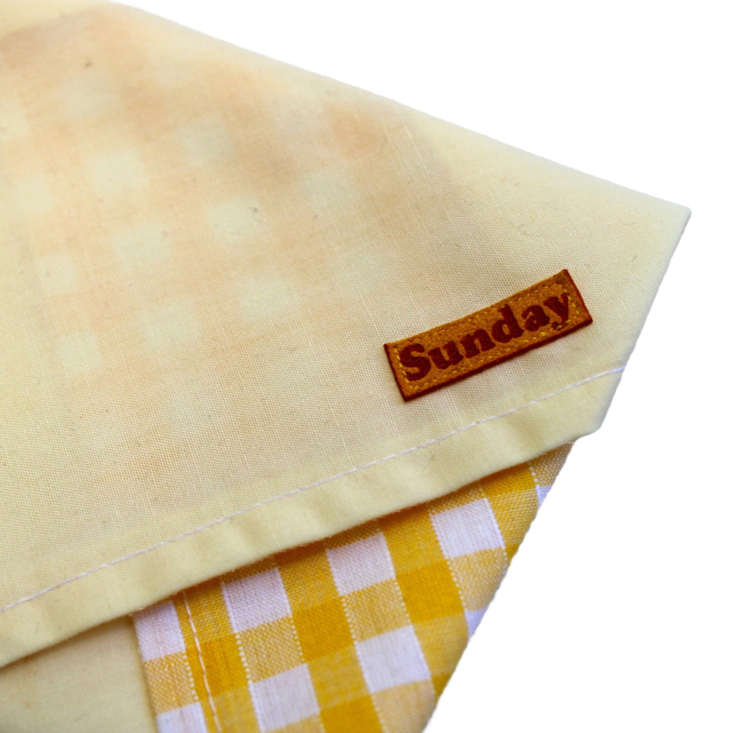 Bandana - Yellow Gingham Patchwork